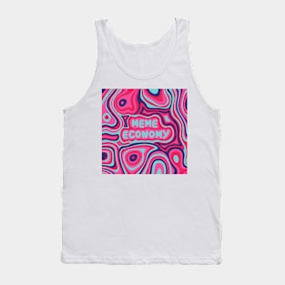 Meme Economy Blue Pink Tank Top